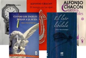 Cubiertas de los libros publicados de Alfonso Chacón hasta 2013